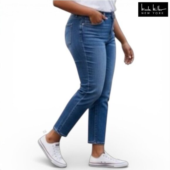 NICOLE MILLER New York Nolita Boyfriend Jeans Women's Plus 18 Medium Wash – EUC - Picture 12 of 13